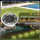 INCX Solar Ground Lights,16 Pack Solar Lights Outdoor Waterproof, Solar Garden Lights Landscape Lighting for Patio | Lumora