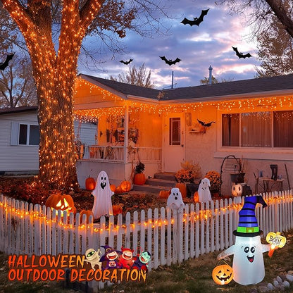 JMEXSUSS 66ft 200 LED Christmas String Lights Outdoor Indoor, Connectable Orange String Lights Clear Wire, Fall Light Plug in for Fireplace Tree Garden Patio Thanksgiving Fall Halloween Decor