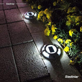 SIEDiNLAR Solar Deck Lights Driveway Dock LED Light Solar Powered Outdoor Waterproof Road Markers for Step Sidewalk | Lumora