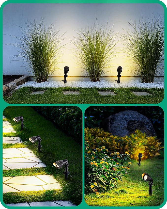 EDISHINE Low Voltage LED Landscape Lights with 35° Beam Angle, 3.2W 240LM 3000K Outdoor Landscape Lighting, CRI 80 | Lumora