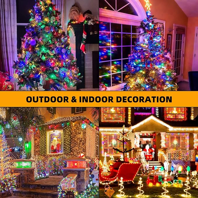 1000 LED 328ft 11 Modes with Timer Remote Christmas String Lights IP55 Outdoor Waterproof UL Certificated Indoor | Lumora