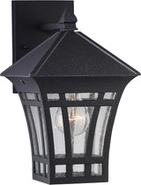Generation Lighting 88132-12 Herrington One - Light Outdoor Wall Lantern Outside Fixture, Black | Lumora