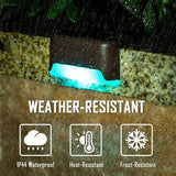 pearlstar 24 Pack Waterproof Led Solar Step Lights,Color Changing Light up Swimming Pool Accessories Night | Lumora