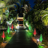 Baquler 2 Pcs Solar Christmas Tree Garden Stake Lights Outdoor Christmas Tree Lighted Yard Decorations Multicolor | Lumora
