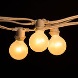 Hometown Evolution, Inc. White Pearl Outdoor Patio Globe String Lights (Commercial 25 Foot 20 Socket - G50 White | Lumora