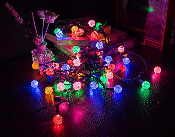 LAMPHOME 50 LED G20 String Light in 12.8ft,Indoor Outdoor Fairy String Light for Christmas,Party,Home,Patio | Lumora