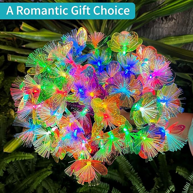 JJGoo 2 Pack Solar Garden Lights, Solar Butterfly Swaying Light for Outside, New Upgraded Outdoor Waterproof Light | Lumora