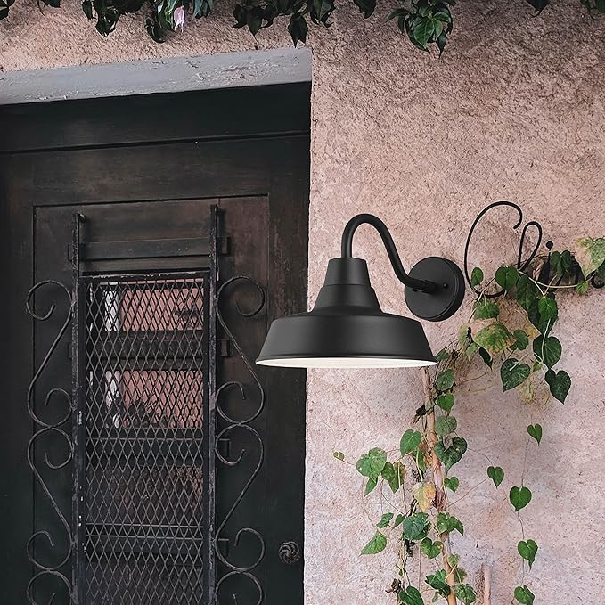 Sea Gull Lighting Barn Light-1 Light Medium Outdoor Wall Lantern in Traditional Style-12 Inch Wide by 10.63 Inch | Lumora