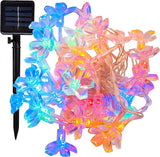 Hometown Evolution, Inc. Solar Powered LED Lights (100 LED, Solar Peach Blossom - 25 Foot - Outdoor String Light | Lumora