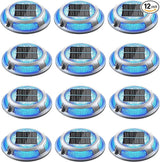 Solar Driveway Lights, 12 Pack Heavy Duty Driveway Lights Solar Powered 2 Color Mode (Cool White/Blue) IP68 | Lumora