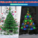 2026 New Solar Christmas Tree Lights Holiday Decorations, Outdoor Courtyards, Gardens, Lawns, Small Path Ligh | Lumora