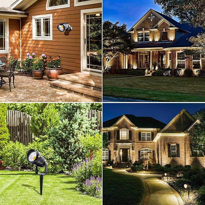 ZUCKEO 10W Low Voltage Landscape Lights LED Landscape Lighting with Connectors, 12V Outdoor Spotlights Yard Garden | Lumora