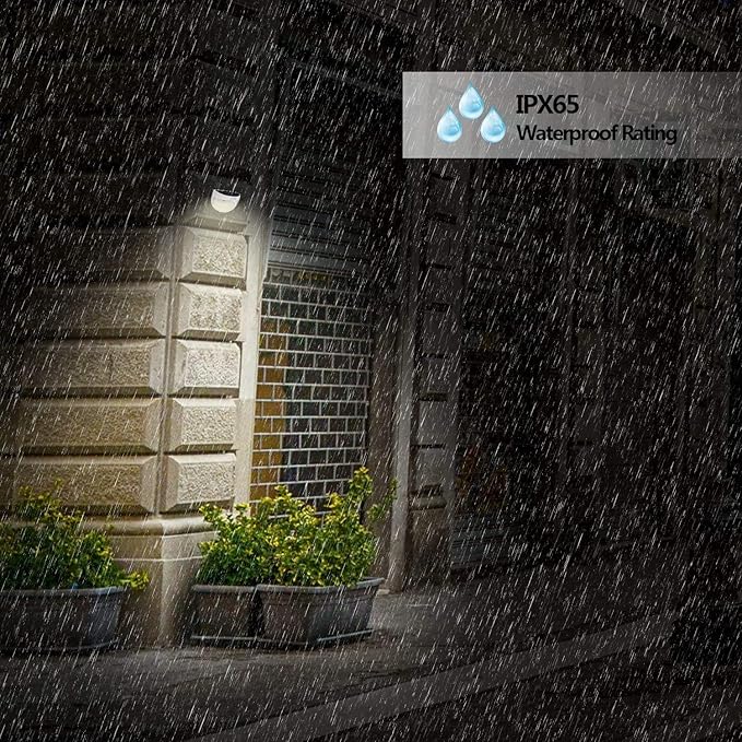 KBP Solar Fence Lights Outdoor Decorative Garden Lights Waterproof Wall Lights for Patio, Yard, Stairway (White) | Lumora