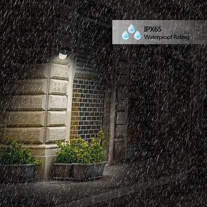 KBP Solar Fence Lights Outdoor Decorative Garden Lights Waterproof Wall Lights for Patio, Yard, Stairway (White)