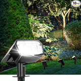 Solar Spot Lights Outdoor Waterproof 10 Pack IP65, 63 LED 3 Lighting Modes Spotlights for Yard Garden House Garage | Lumora