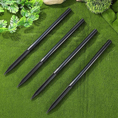 Uonlytech 8 Sets Pathway Extension Garden Solar Plastic Ground Outdoor Landscaping Spike Spikes Connectors Part for Lights Stakes Patio Tube Replacement Landscape Yard Light Torch with