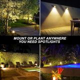 Solar Spot Lights Outdoor, 20 LED IP65 Waterproof Landscape Lighting, Dusk-to-Dawn 3000K Warm White Solar Outdoor | Lumora