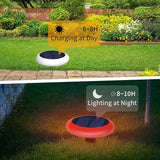 Solar Garden Pathway Lights Color Changing LED Disc Stakes 6 Pack Outdoor Landscape Lighting for Yard Park Walkway | Lumora