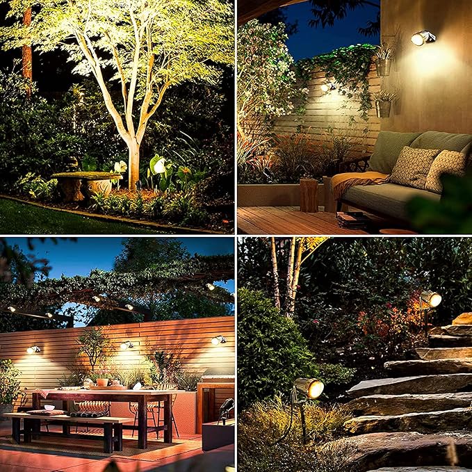 ZUCKEO 10W Low Voltage Landscape Lighting LED Landscape Lights, 12V 24V Waterproof Outdoor Spotlights 1000LM Warm | Lumora