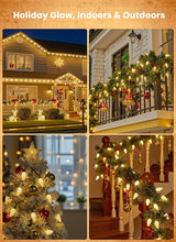 C9 LED Christmas Lights Outdoor, 81 Feet 100 LED String Lights With Timer & 8 Lighting Mode, Waterproof Commercial | Lumora