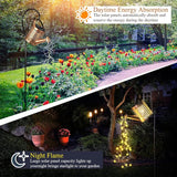 Fabbay 4 Pcs Solar Watering Can with Lights Outdoor Waterproof Solar Lights with Hook Retro Decorative Hanging | Lumora