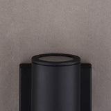 VAXCEL Chiasso Modern Outdoor Porch Light,4.5" W x 8" H 2-Light Black Cylinder Wall Sconce, Waterproof LED Up and | Lumora