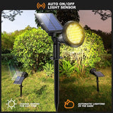 Solar Lights Outdoor, 2-in-1 Decorative Solar Landscape Lighting for Outside, IP67 Waterproof Garden Light Pathway | Lumora