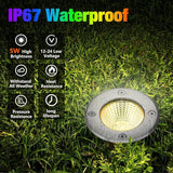 Yahenda 8 Sets Low Voltage Landscape Lights 5W LED Warm White Outdoor Waterproof Deck Lights with Connectors | Lumora