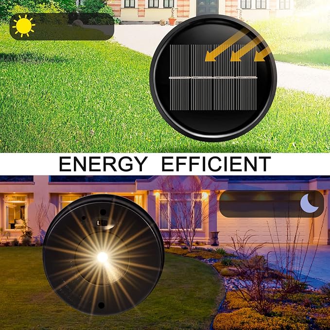 2 Pack Solar Lights Replacement Top DIY Solar Lights Panel for Outdoor solars Lights