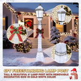 MUPATER 6 ft Tall Christmas Lamp-Post, Pre-Lit Christmas Outdoor Decorations with Energy-Efficient LED, Lighted | Lumora