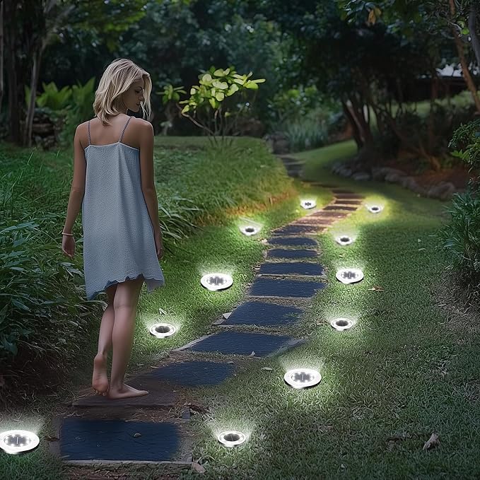 INCX Solar Lights Outdoor Waterproof, 28 Pack Solar Lights for Outside, Solar Garden Lights Landscape Lighting for | Lumora