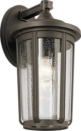 Kichler 49894OZ Transitional One Light Outdoor Wall Mount from Fairfield Collection in Bronze/Dark Finish | Lumora