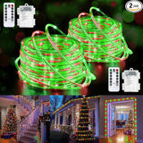 Jnaurb 2-Pack Battery Operated Rope Lights for Outside, Total 66FT 200LED 8 Modes Battery Operated String Lights | Lumora