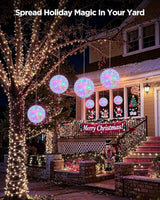 Brightown Outdoor Christmas Decorations-Starlight Sphere, Replaceable Bulbs with Add-On Plug, Lighted Sphere Balls | Lumora