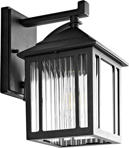 SAFAVIEH PLT4009A Lighting Ranzi Black Wall (LED Bulb Included) Outdoor Lantern