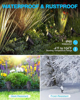 SUNVIE 6W Low Voltage Landscape Lighting LED Landscaping Lights Warm White Low Voltage Lighting Waterproof | Lumora