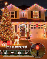 Frosted C9 Christmas Lights Outdoor, 25.7 Ft Christmas Pathway Lights with 20 LED Bulbs and Stakes, Connectable | Lumora