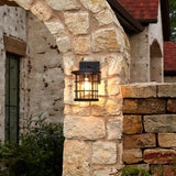 Quoizel Asheville Outdoor Wall Lantern, 10.5 Inch 1-Light Seaside Armour Oil-Rubbed Bronze Wall Sconce, Industrial | Lumora