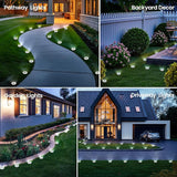 10 Pack Small Solar Ground Lights, Pathway Lights Waterproof, Outdoor Solar Light for Garden, Driveway, Walkway | Lumora