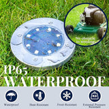 SOLPEX Solar Ground Lights, 12 Pack Solar Lights Outdoor Waterproof, 8 LED Solar Powered Landscape Lighting for | Lumora