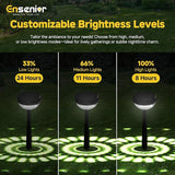 Ensenior 8-Pack Solar Lights Outdoor, Auto ON/Off 6500K LED Solar Garden Lights for Pathway, Yard, Patio, Walkway | Lumora
