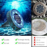 Joomer Solar Ground Lights, 4 Pack 8 LED Solar Lights Outdoor Waterproof IP68 Disc Light Landscape Lighting Garden | Lumora