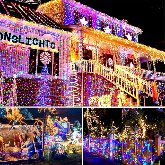 1000 LED 328ft 11 Modes with Timer Remote Christmas String Lights IP55 Outdoor Waterproof UL Certificated Indoor | Lumora