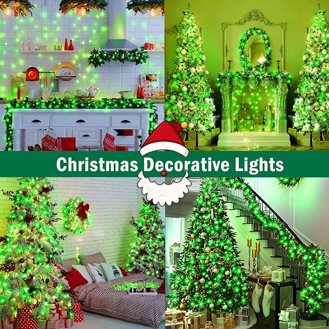 SAUIRS 197FT 500 LED Christmas Lights Outdoor String Lights with 8 Modes Timer Waterproof Fairy Light Plug in for | Lumora