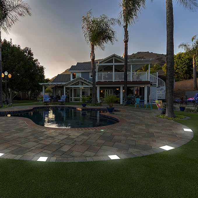 LUMENGY Paver Light 6x9 Inch (5.82x8.85), 5000K Daylight, Glare-Free Brick Lighting for - Outdoor Path Light | Lumora