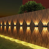 8-Pack Solar Fence Lights, Up & Down Lighting, 50LM/25LM 4 Modes (3000K/6500K), IP65 Waterproof, 1200mAh Battery | Lumora