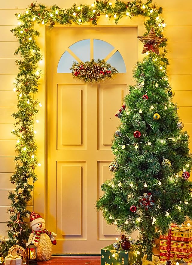 Brightown Battery Operated String Lights for Bedroom, 2 Packs Total 39Ft 120 LED Globe Fairy Lights for Balcony Classroom Wedding Girls Room RV Christmas Garden Party Camping Indoor Outdoor Decor