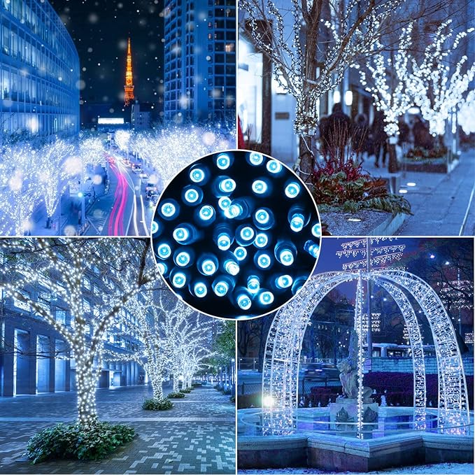100 Counts Aqua LED Christmas Lights – 50ft 5mm Aqua Christmas Lights Outdoor Commercial Grade Waterproof, Indoor | Lumora