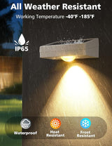 VOLISUN Solar Fence Lights, Fence Lights Solar Powered, IP65 Waterproof LED, RGB Color - Outdoor Path Light | Lumora