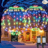 Joomer 2 Pack Christmas Ball Lights, 13IN & 11IN Foldable Metal Sphere Light, Connectable - Outdoor String Light | Lumora